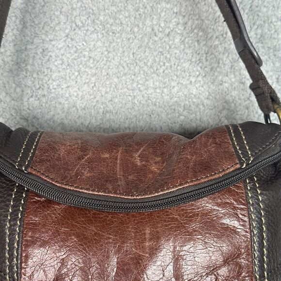 The Sak Deena Leather Crossbody Bag Brown ad - Picture 5 of 16